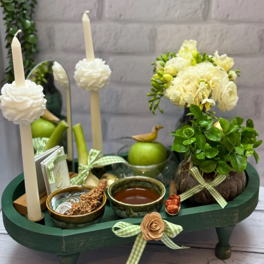 شمع قلمی گلدار
