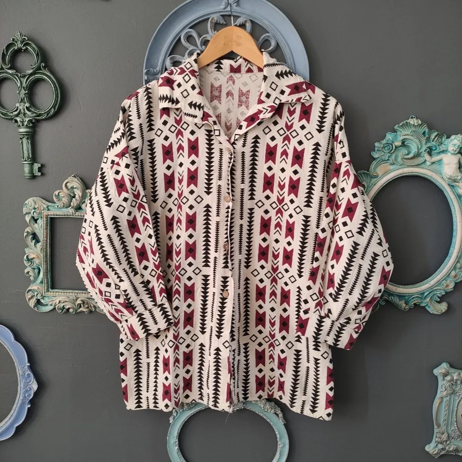 مانتو شومیزی لینن بوهو