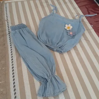 تاپ شلوارک لی دو گل