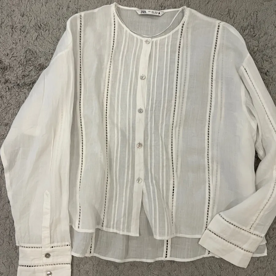 شومیز نخی لینن zara