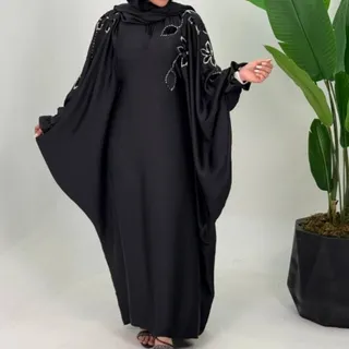 عبایی سنگدوزی استین چین
