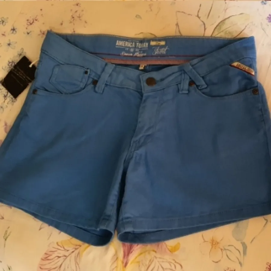 شلوارک جین کتان