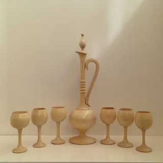 ست تنگ و جام چوب گردو