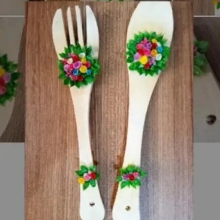 ست قاشق و چنگال عروس