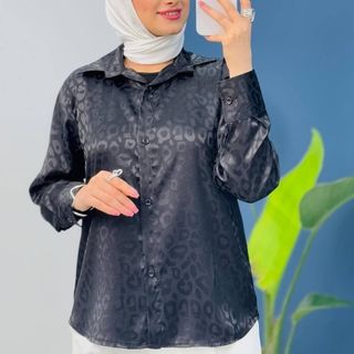 شومیز ساتن ژاکارداعلا