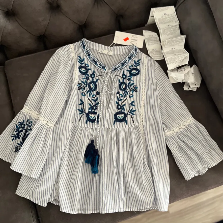 شومیز تابستانی زارا گلدوز