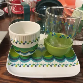 ست سبز قهوه و نوشیدنی