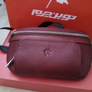 کیف زرشکی نوین چرم