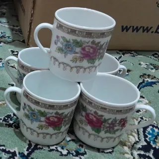 فنجان و نعلبکی گل ترمه