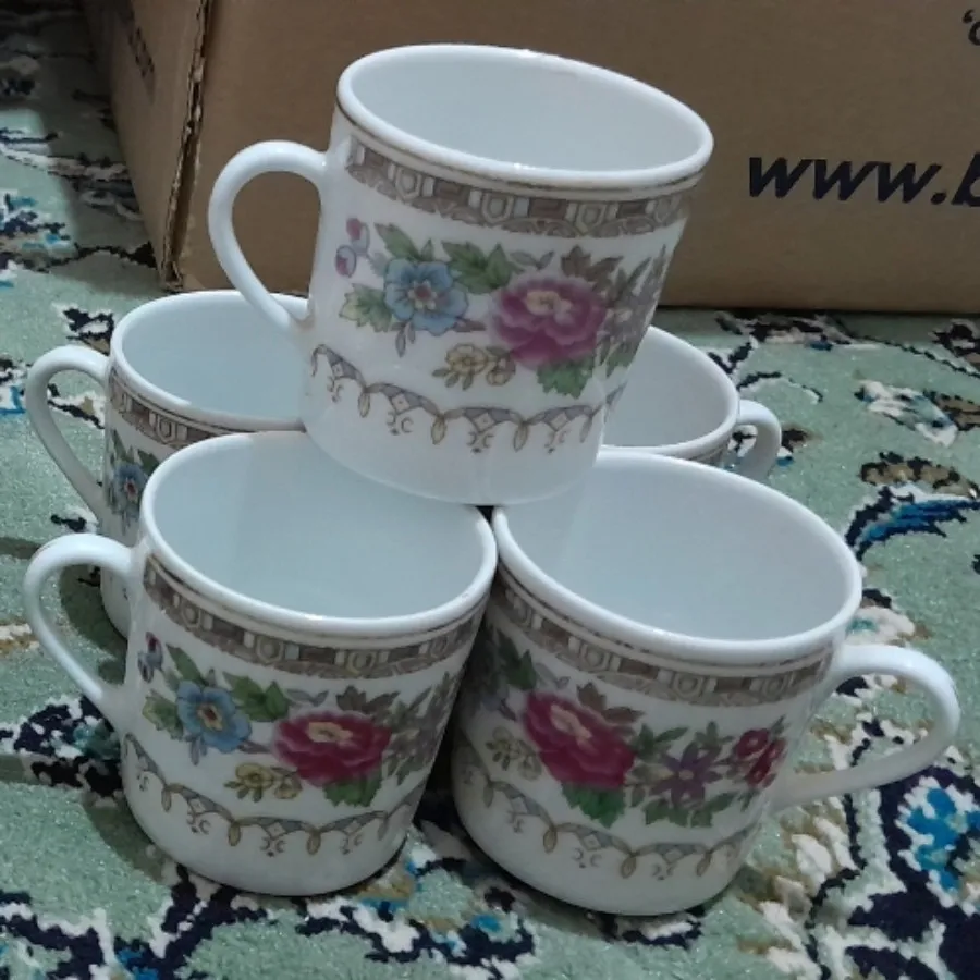 فنجان و نعلبکی گل ترمه