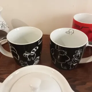 یک جفت ماگ چینی زیبا