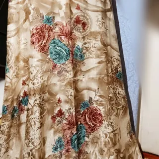 چادر ساتن عروس سنگدوزی