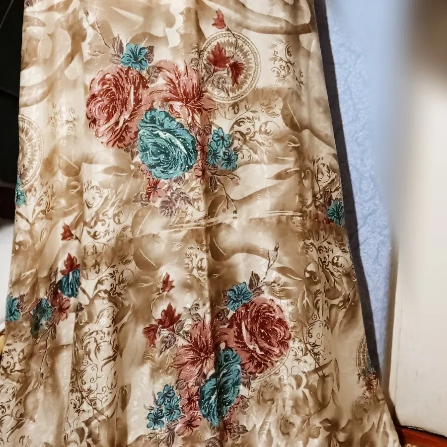 چادر ساتن عروس سنگدوزی