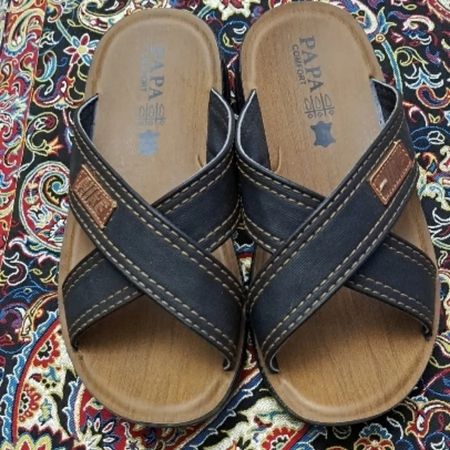 دمپایی چرم پسرانه
