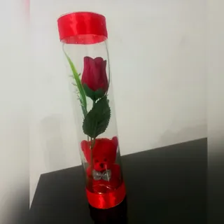 باکس گل و خرس شیشه ای