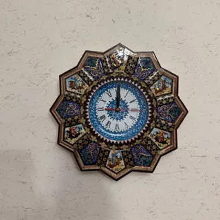 ساعت دیواری خاتم کاری