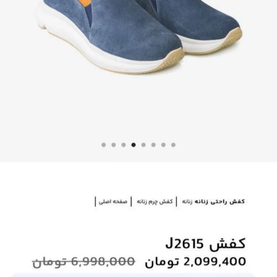 کفش چرم مشهد سورمه ای