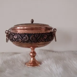 آجیل خوری سیاه قلم مسی