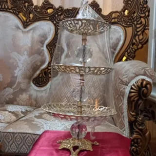 شیرینی خوری سه طبقه برنز