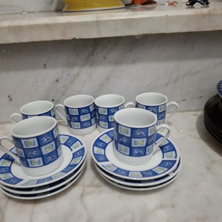 فنجان و نعلبکی چینی قدیمی