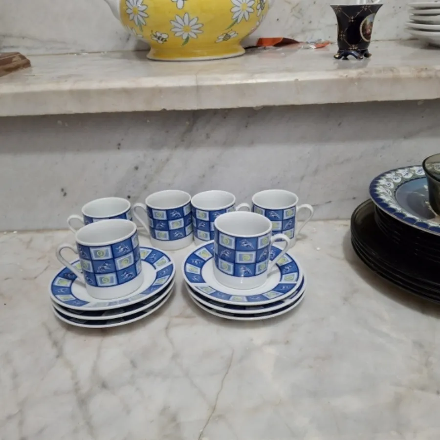 فنجان و نعلبکی چینی قدیمی
