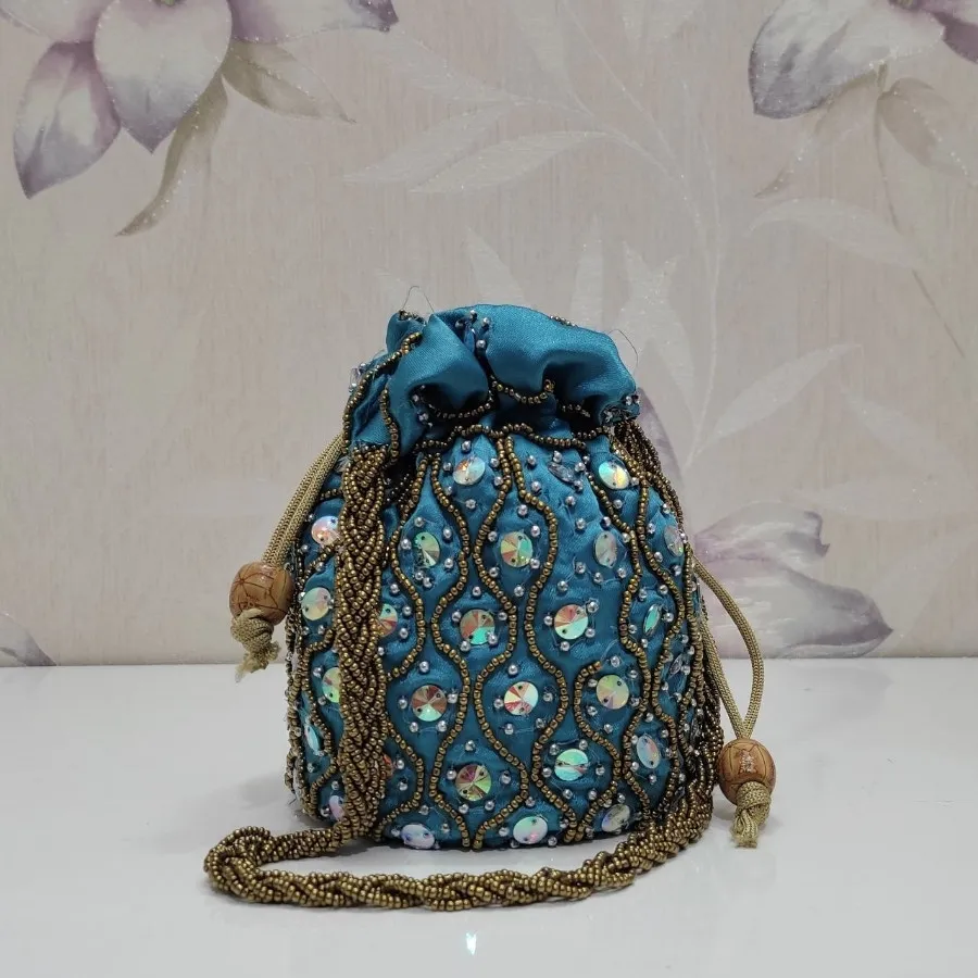 کیف سنگدوزی دسته منجوق