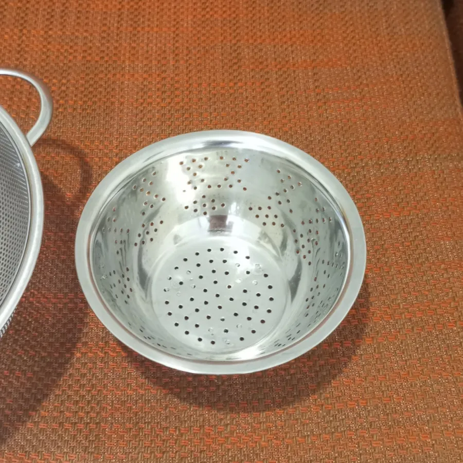 دو عدد آبکش استیل نو