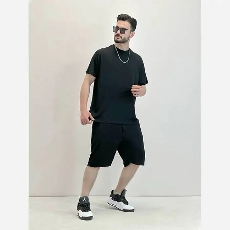 ست مردانه تیشرت شلوارک 3x