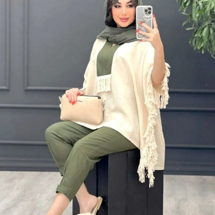 مانتو شلوار سولید