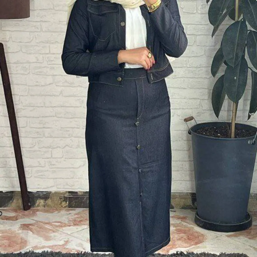 کت و دامن جین