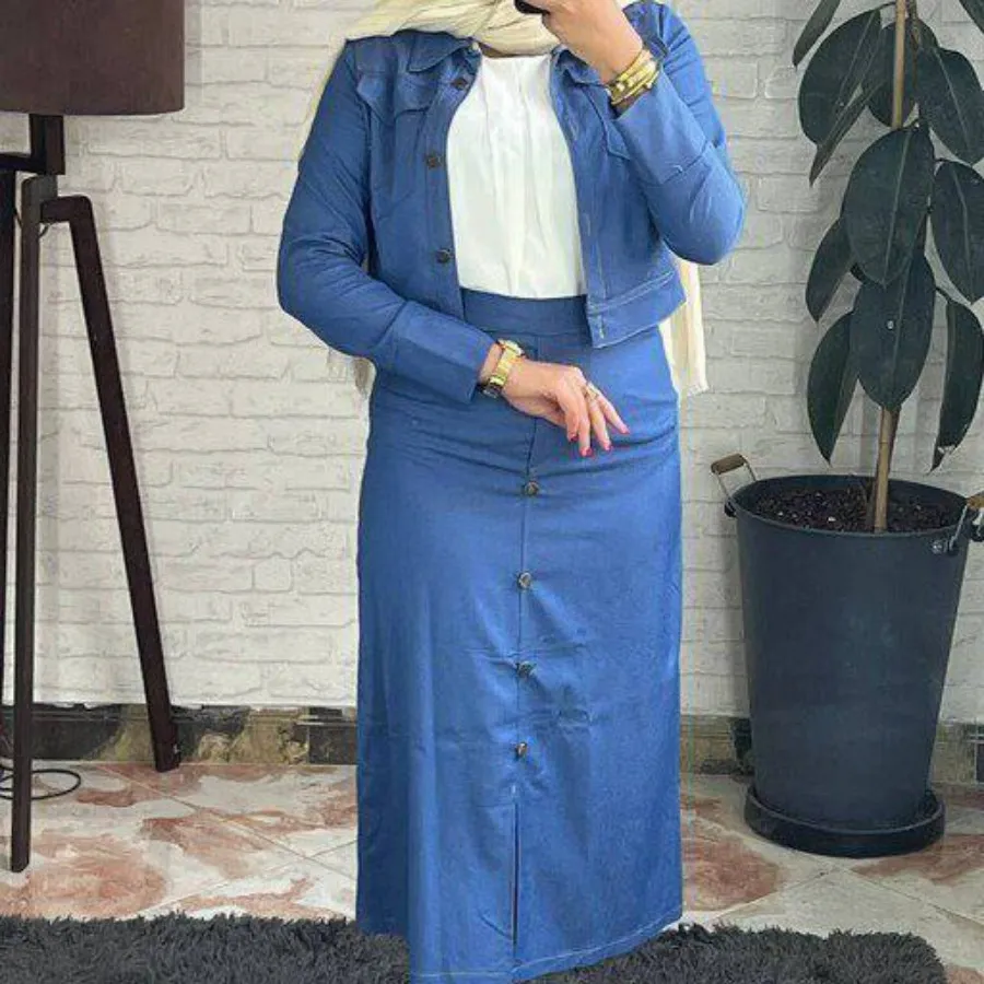 کت و دامن جین