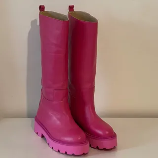 بوت بلند چرم طبیعی