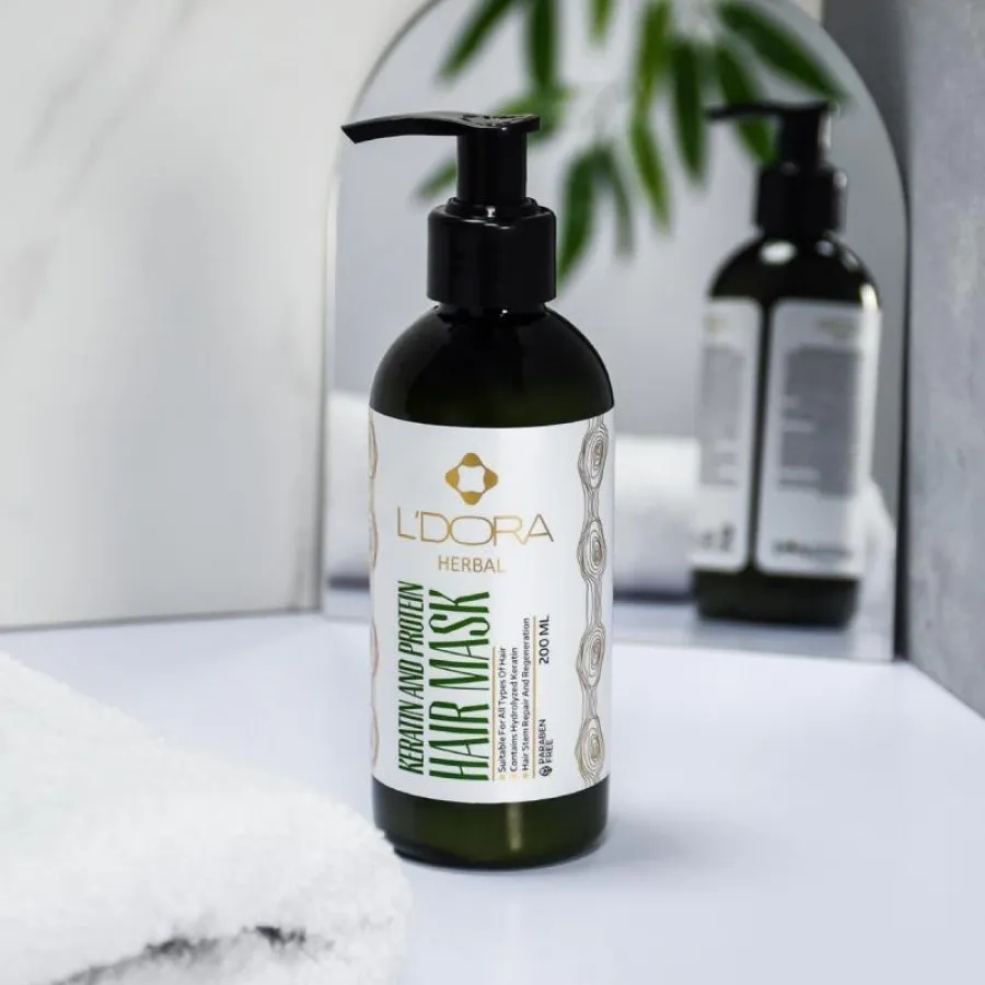 ماسک گیاهی پروتیین کراتین