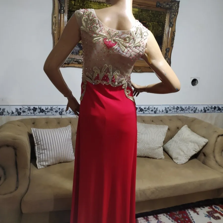 پیراهن مجلسی کار شده ترک