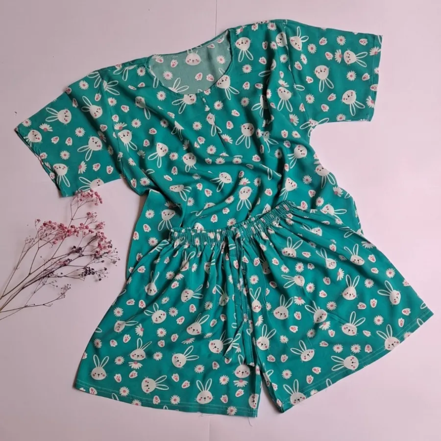 ست کراپ شورتک نخی