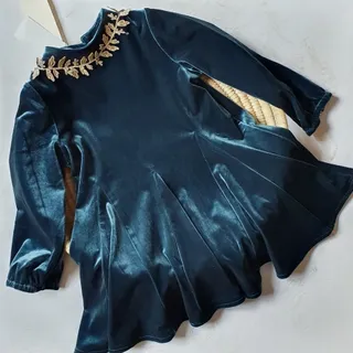 پیراهن مخمل نوزادی