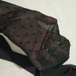 جوراب شلواری طرح دار مشکی
