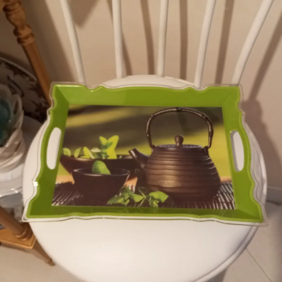 سینی طرح کتری چای