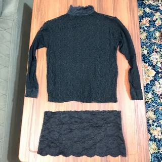 بلوز گیپور و نیم تنه گیپو