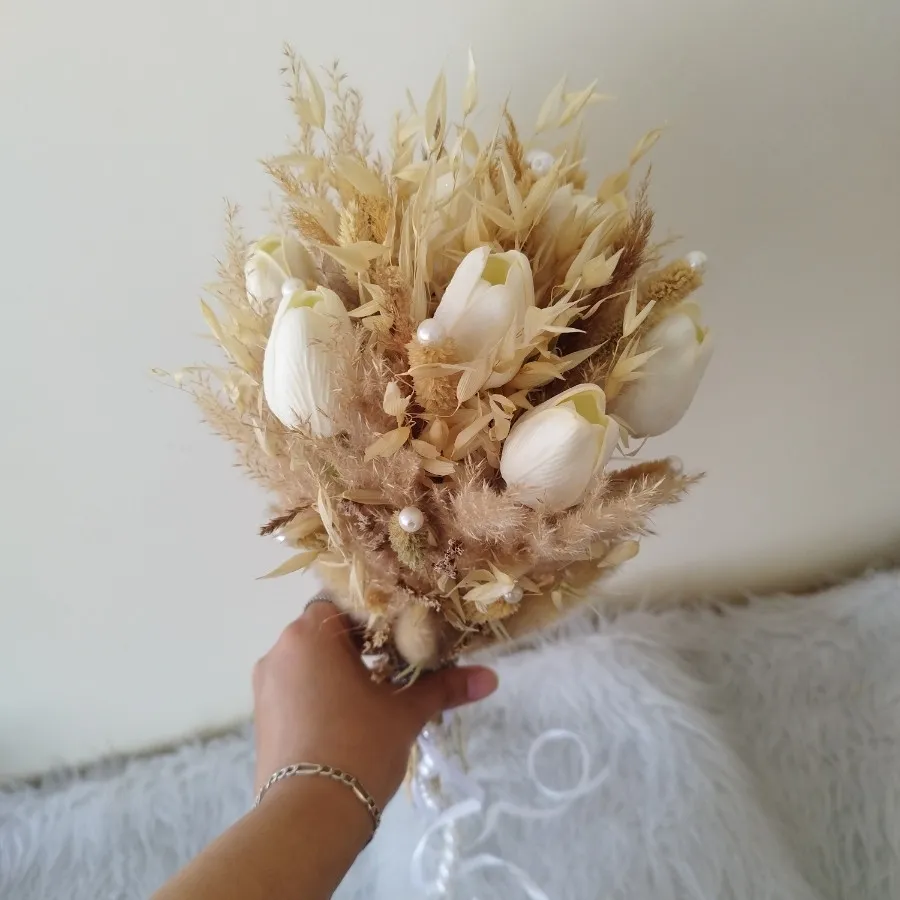 دسته گل لاله لمسی