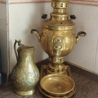 سماور ذغالی برنجی