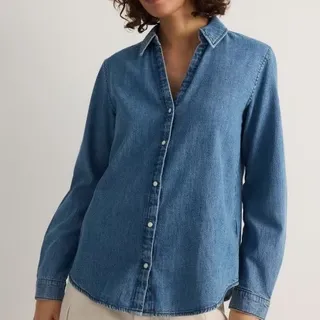 شومیز جین برند mango