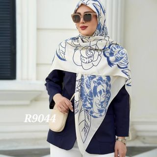 روسری نخی متریال سیااسکار