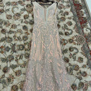 پیرهن مجلسی پولکی
