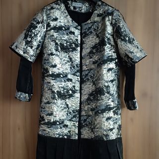 مانتو ژاکارد مجلسی مزونی