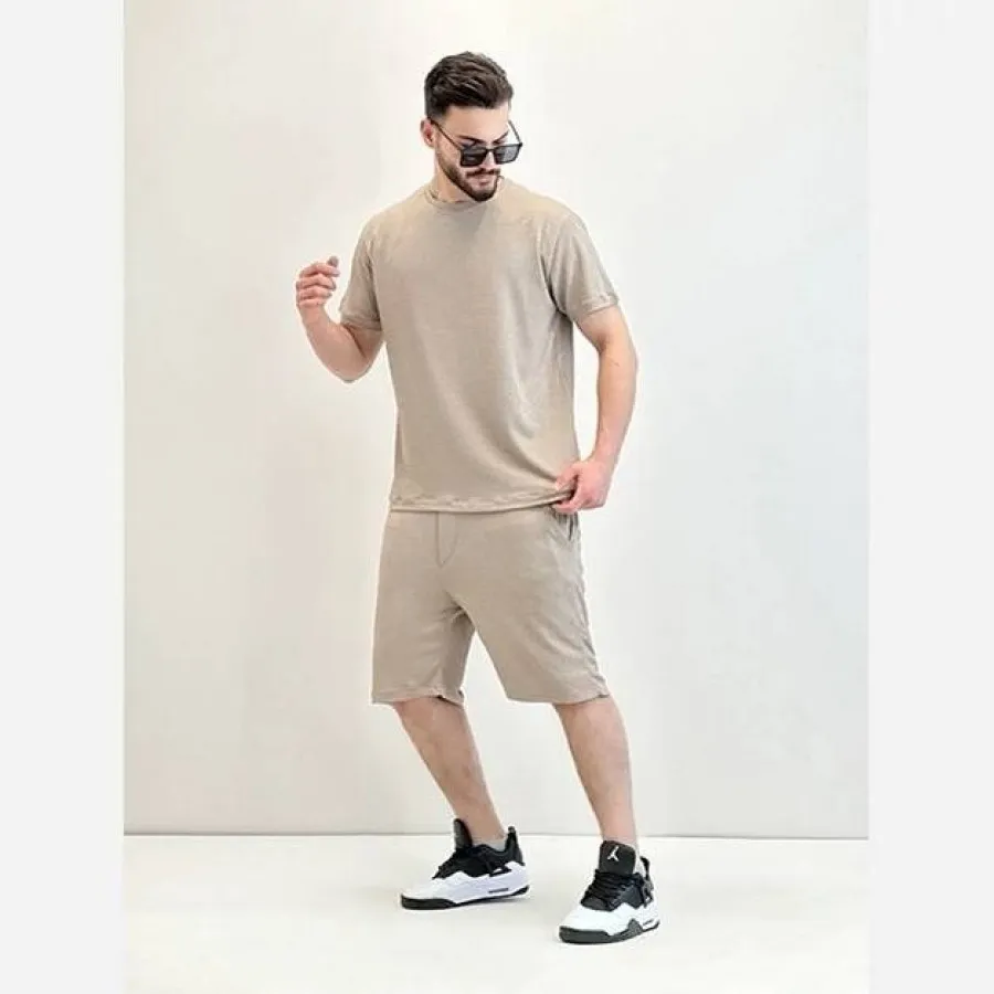 ست مردانه تیشرت شلوارک 3x