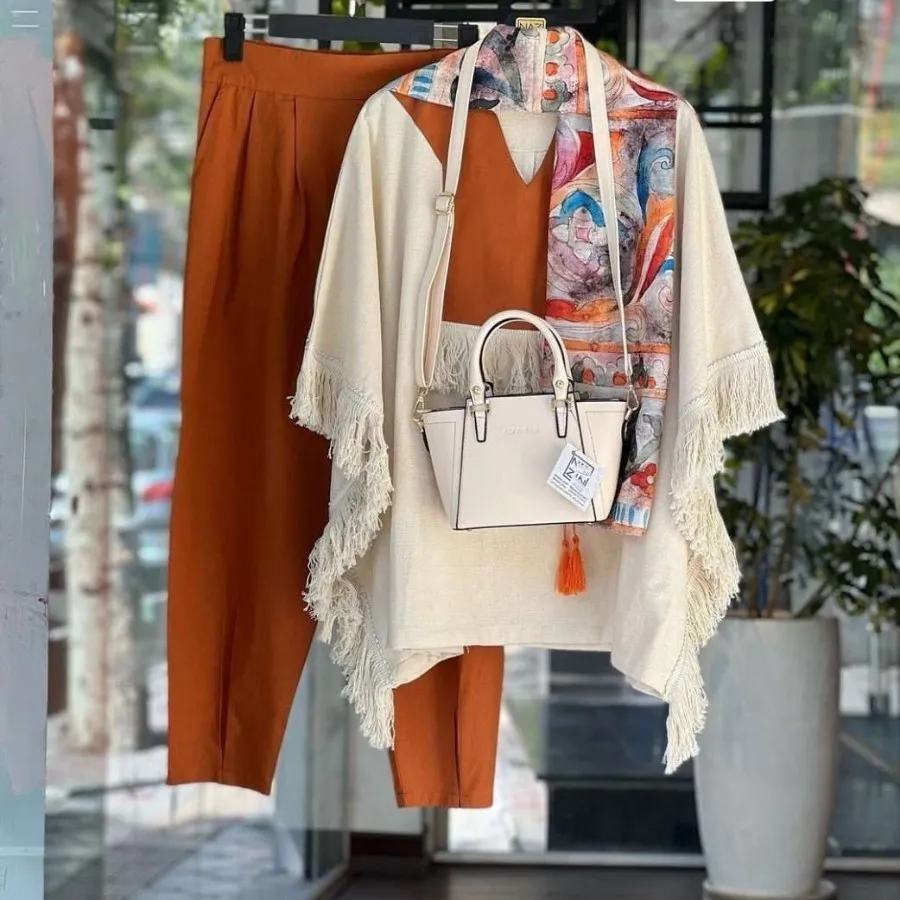 مانتو شلوار سولید