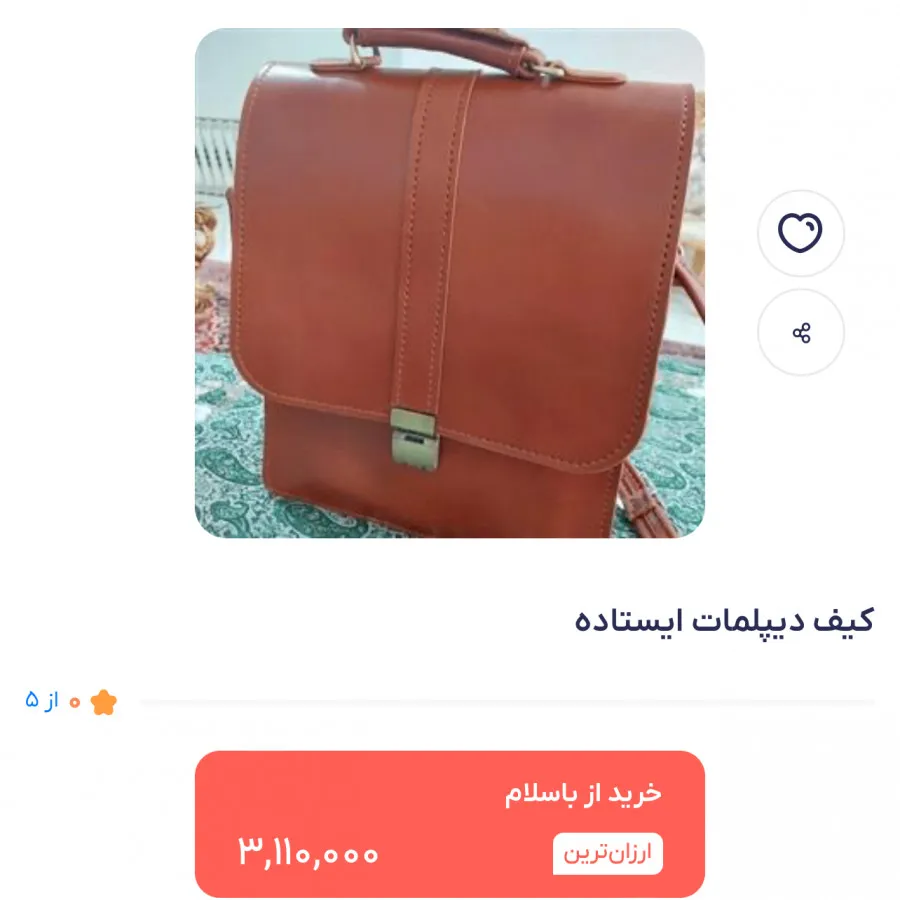 کیف دیپلمات ایستاده