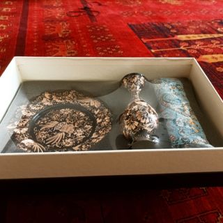 پک گلدان مسی الماس تراش