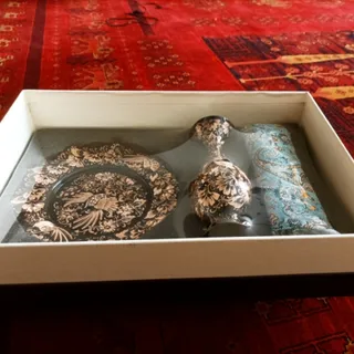 پک گلدان مسی الماس تراش